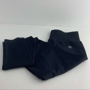 Active Ribbed-Trim Seamless Leggings